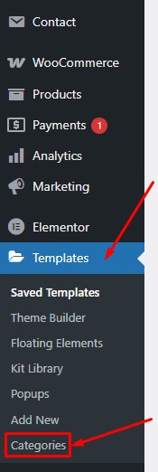 Templates Categories